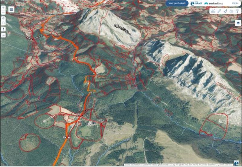 Antes de subir al monte, eche un vistazo al visor de geoEuskadi