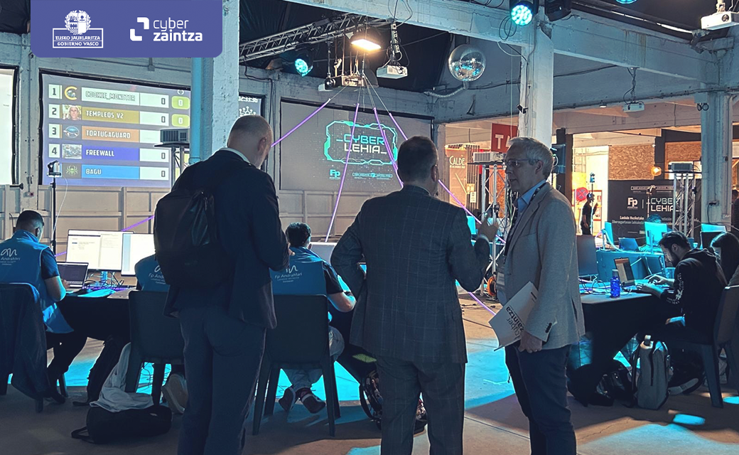 Imagen de la final de Cyberlehia 2025, el campeonato de ciberseguridad para centros de FP.