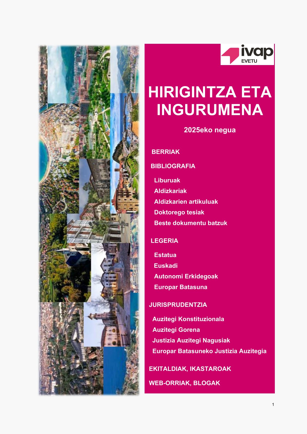 Hirigintza eta Ingurumenari buruzko Buletinaren ataria