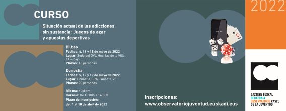 Curso: Situación actual de las adicciones sin sustancia: Juegos de azar y apuestas deportivas