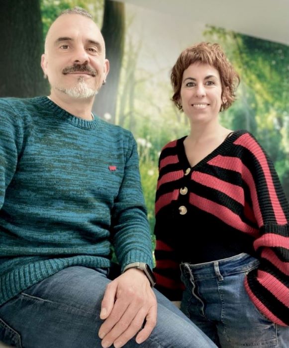 Ra&uacute;l Marcos Estrada eta Miren Lopez de Arregi 