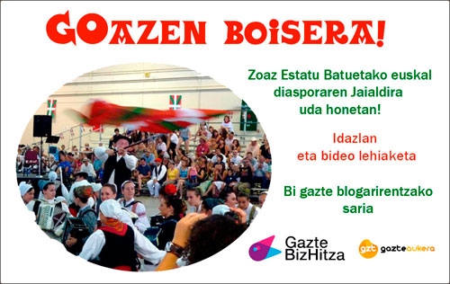 GOazen Boisera Lehiaketa blogari gazteentzat 