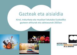 # Txostena. Gazteak eta aisialdia 2023an