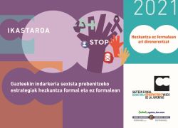 # Ikastaroa: Gazteekin indarkeria sexista prebenitzeko estrategiak hezkuntza formal eta ez formalean. Hezkuntza ez formalean ari direnentzako edizioa