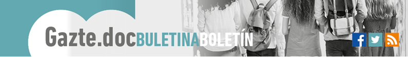 Gazteen Euskal Behatokiko buletina | Boletín del Observatorio Vasco de la Juventud Gaztedoc buletinaren logoa