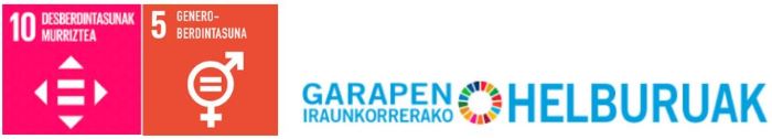 10. (Desberdintasunak murriztea) eta 5. (Genero-berdintasuna) Garapen Iraunkorrerako Helburuekin lotuta daude