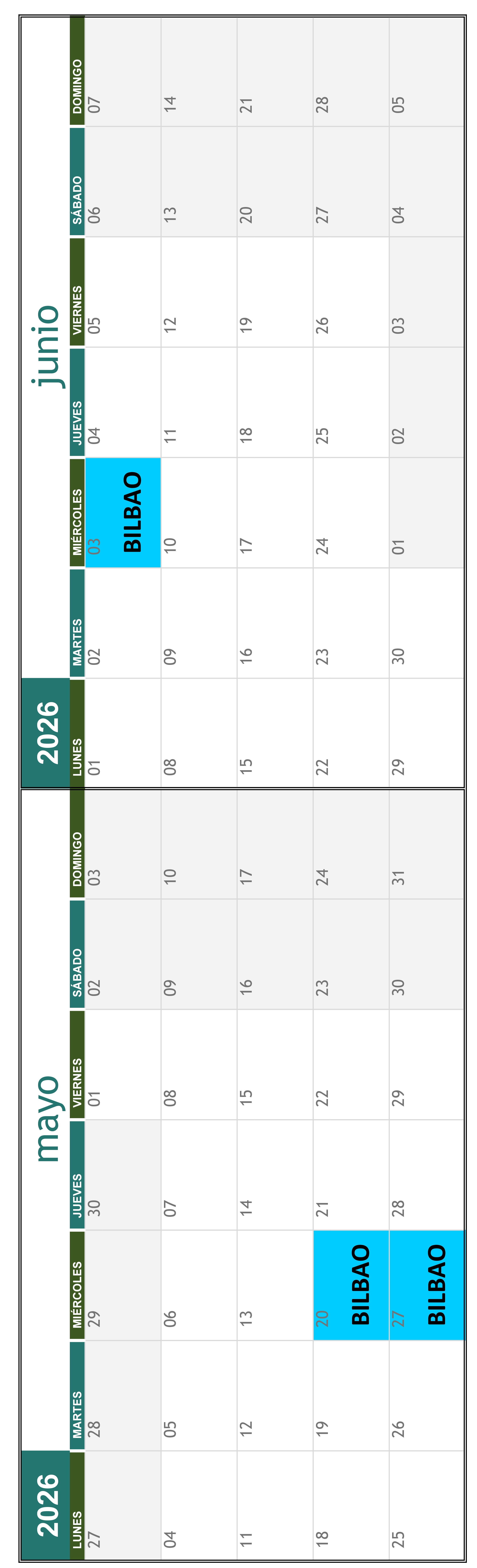 Calendario