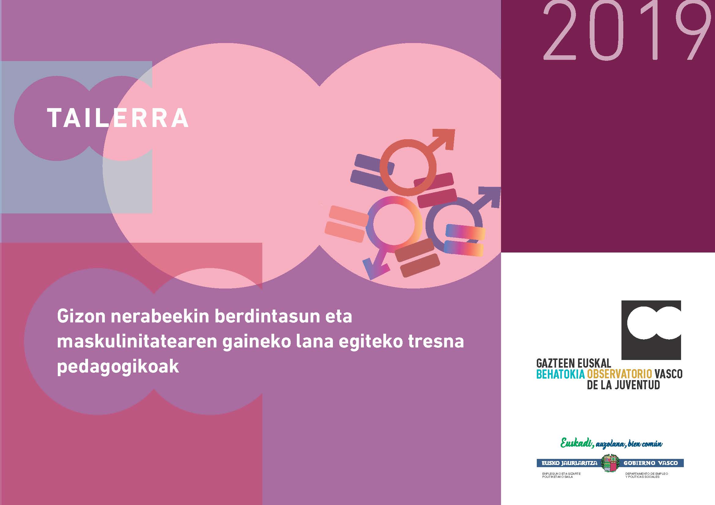 Tailerra: Gizon nerabeekin berdintasun eta maskulinitatearen gaineko lana egiteko tresna pedagogikoak