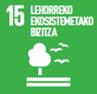 Garapen Jasangarrirako 15. helburua. Lehorreko ekosistemetako bizitza.