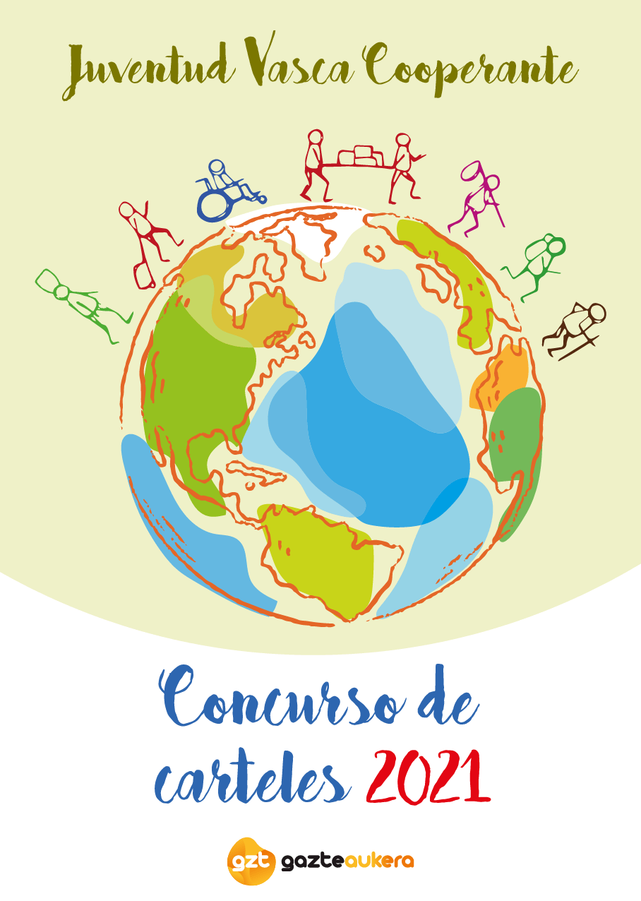 Concurso de carteles 2021. Juventud Vasca Cooperante