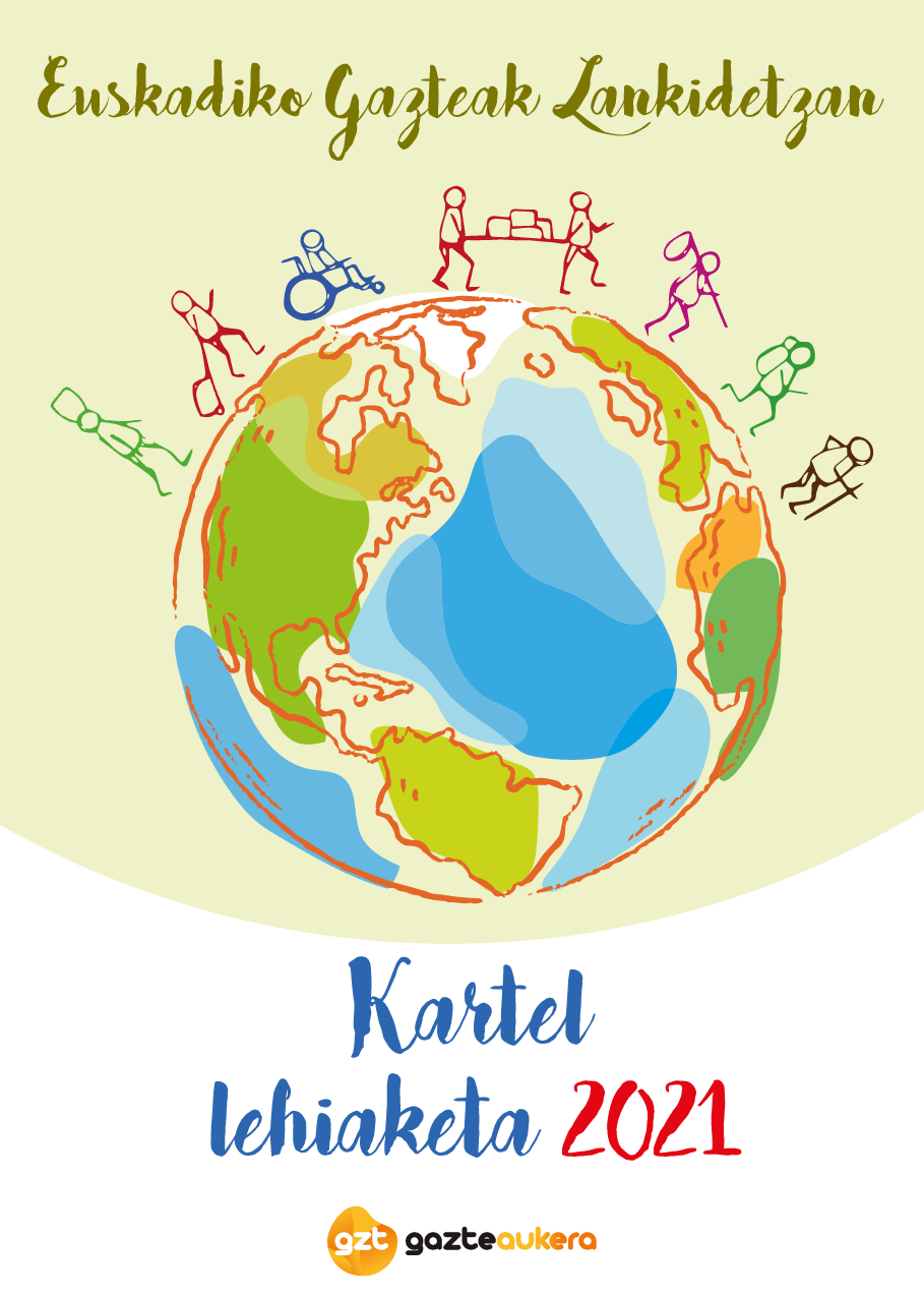 Kartel lehiaketa 2021. Euskadiko Gazteak Lankidetzan