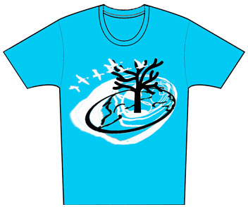 Diseño de camiseta programa Juventud Vasca Cooperante