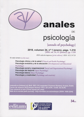 Anales de psicolog&iacute;a,