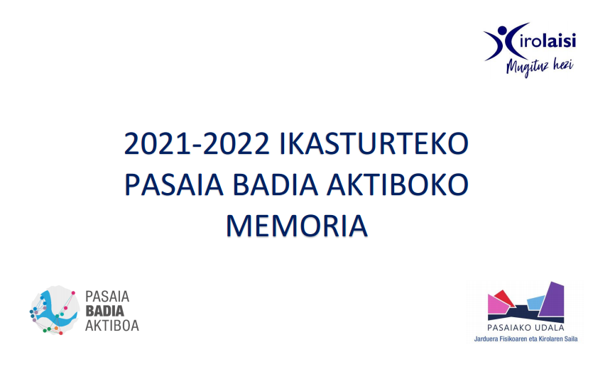 Pasaia Badia Aktiboa: evaluaci&oacute;n de 2022