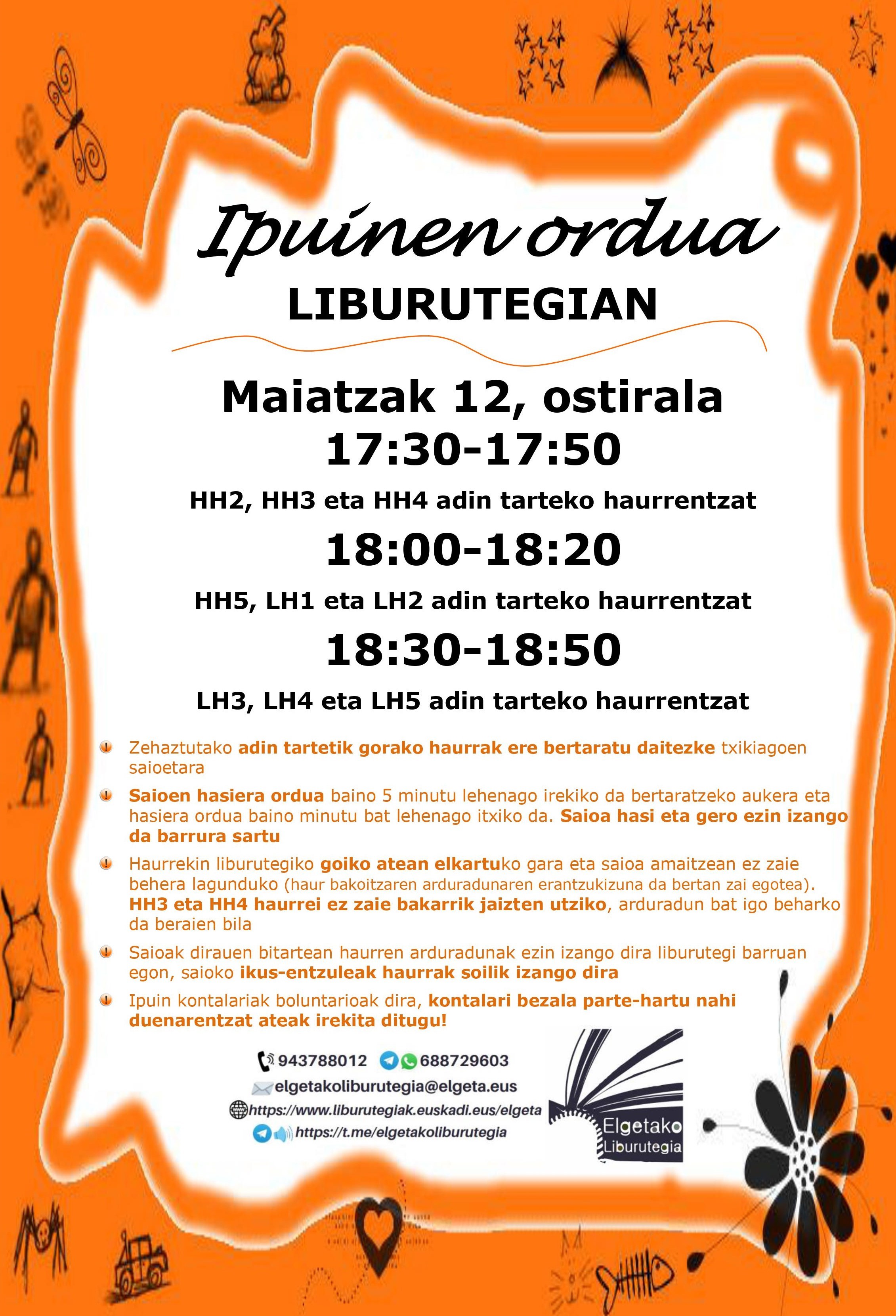 Ipuinen ordua liburutegian