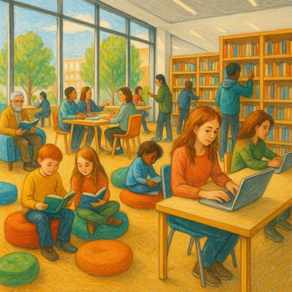 Sucedi&oacute; en una biblioteca