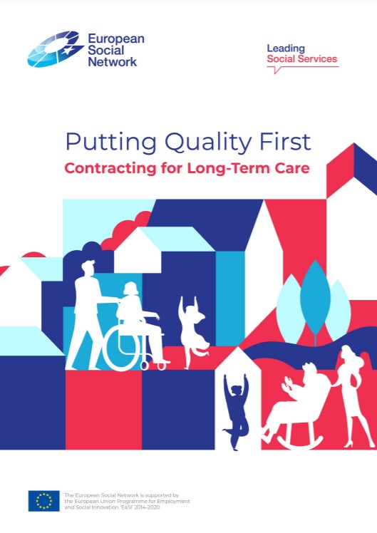 Portada del estudio: Putting quality first. Contracting for long-term care (European Social Network, 2021)