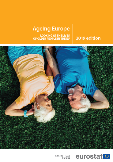 Portada del informe ?Envejecimiento en Europa: una mirada a las personas mayores (Eurostat, 2019)?