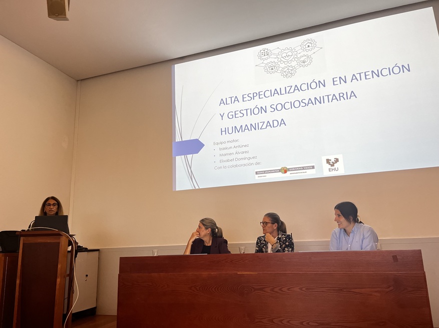 Bilbao acoge la presentación del programa de formación en Atención y Gestión Sociosanitaria Humanizada