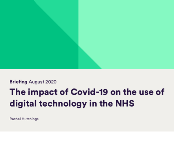 The impact of Covid-19 on the use of digital technology in the NHS. Briefing (Nuttfield Trust, 2020)