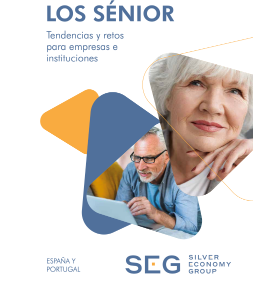 Ondorengo dokumentuaren azala: Seniorrak. Enpresa eta erakundeentzako joerak eta erronkak  (2022) (Silver Economy Group, 2022)