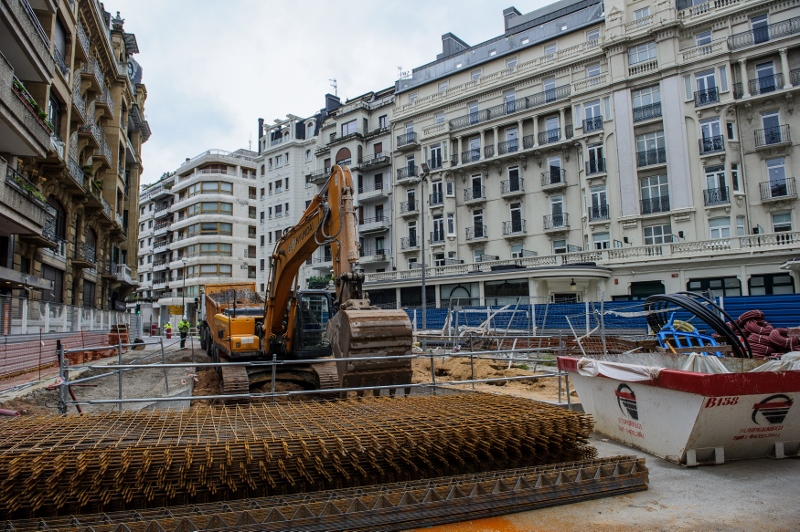 Vista de la calle en la que se ha producido la incidencia