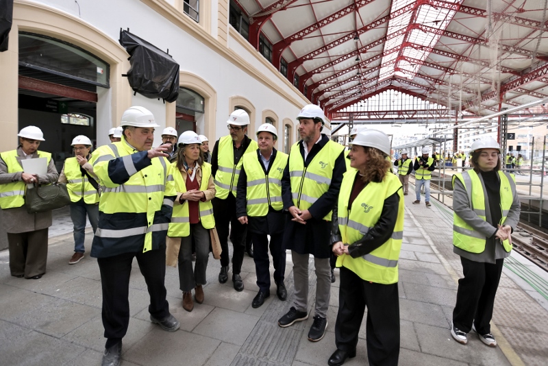 Visita a las obras de la nueva estaci&oacute;n del Norte en San Sebasti&aacute;n (Atotxa)