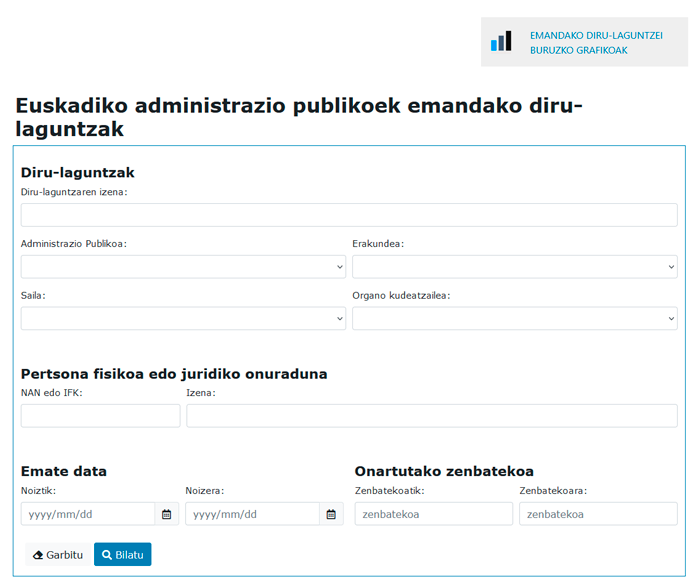 Diru-laguntzen bilatzailea
