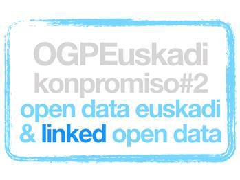 OGP Euskadiko bigarronpromisoaren logoa: open data