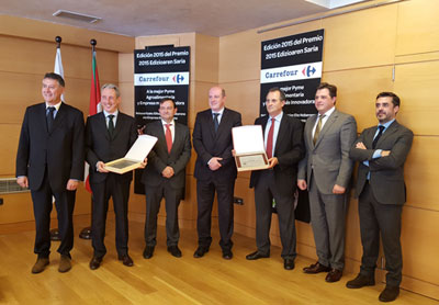 Entrega de los premios Carrefour a empresas agroalimentarias vascas