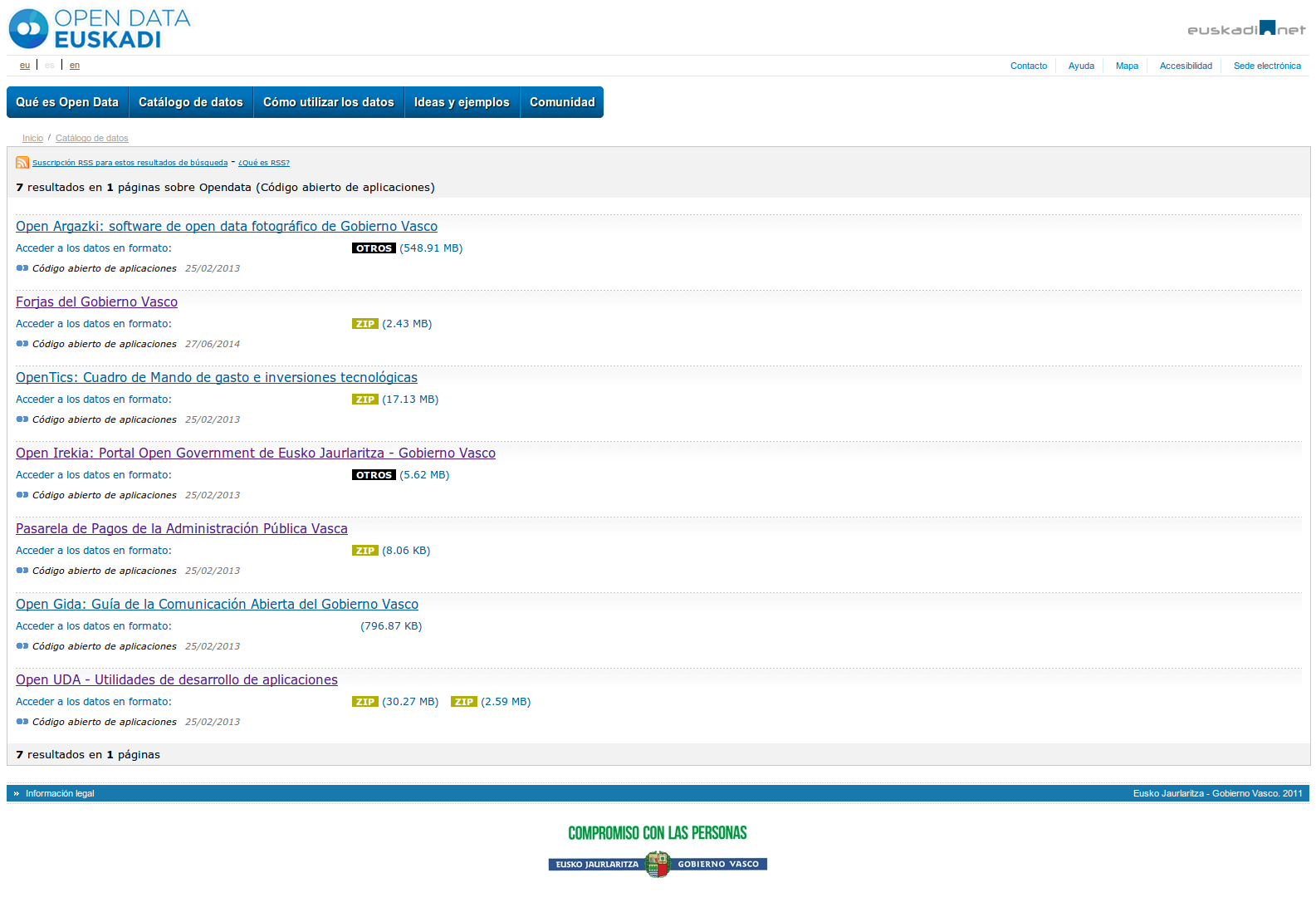 Openapps Open Data Euskadi