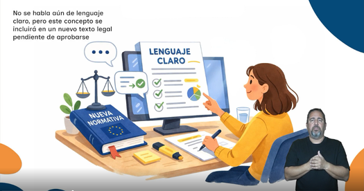 mujer viendo en su ordenador una p�gina en lectura f�cil