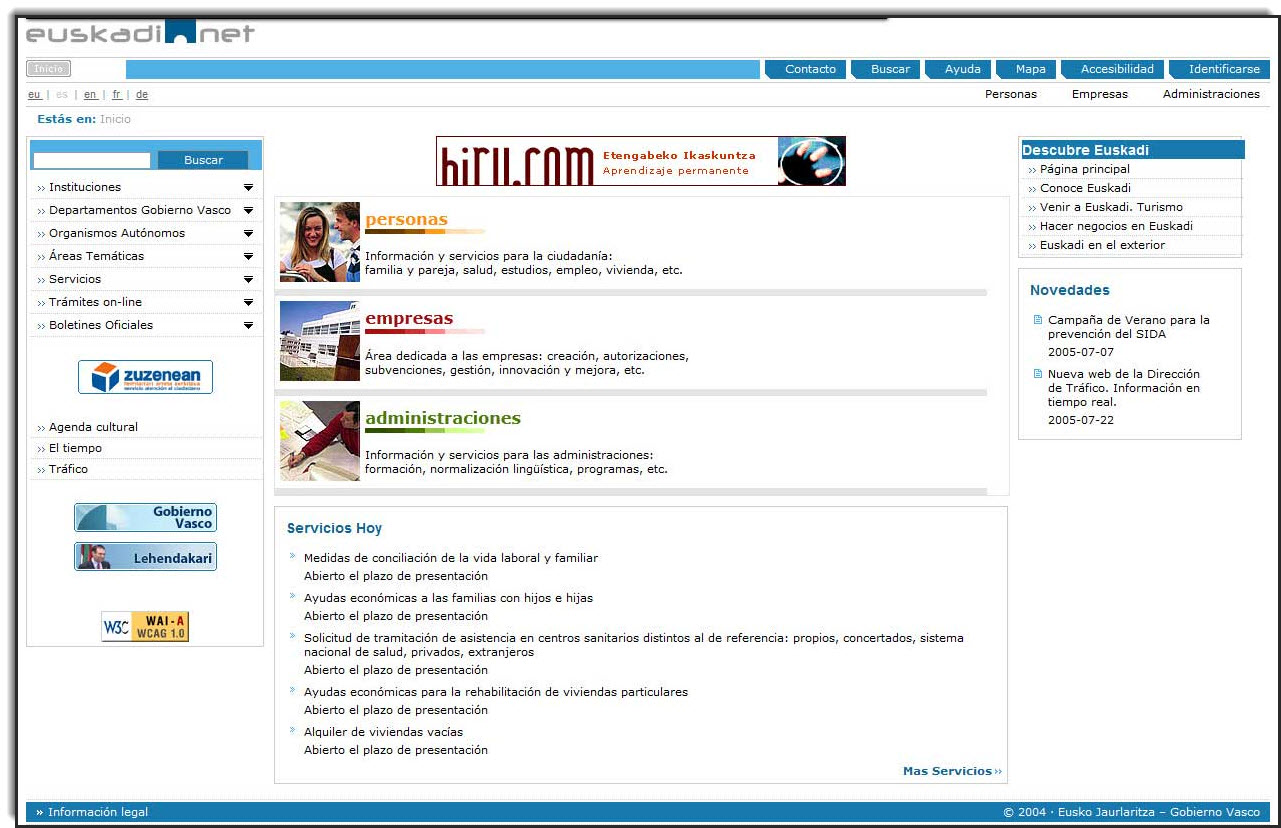 Euskadi.net 2005ean