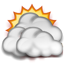 Nuboso: entre 4/8 y 5/8 de cielo cubierto