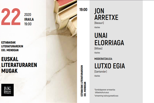 Jon Arretxe eta Unai Elorriaga: "Euskal literaturaren mugak"