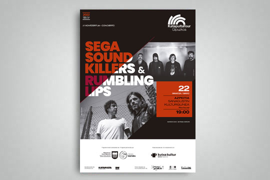 Katapulta Tour Gipuzkoa 2022: RUMBLING LIPS + SEGA SOUND KILLERS