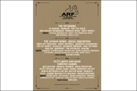 Azkena Rock Festival 2022: kartela, egunez egun