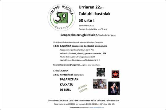 Zaldubi ikastolak 50 urte