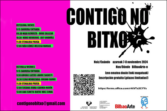 "Contigo no bitxo" 2024 - Arte garaikidearen kontserbazioari buruzko VI. jardunaldiak