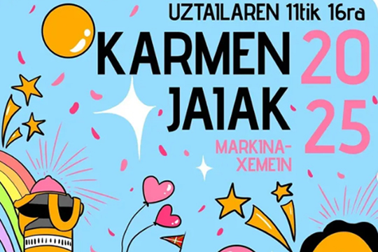 Markina-Xemeingo Karmen Jaiak 2025: egitaraua