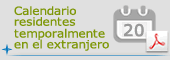 Calendario voto por correo residentes temporalmente en el extranjero