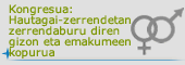 Diputatuen Kongresua: Hautagai-zerrendetan zerrendaburu diren gizon eta emakumeen kopurua