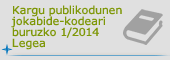 Kargu publikodunen jokabide-kodeari buruzko 1/2014 Legea
