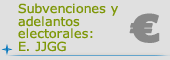 Subvenciones y adelantos electorales: E. JJGG
