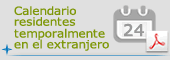 Calendario voto por correo residentes temporalmente en el extranjero