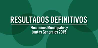Elecciones Municipales y Juntas Generales 2015-Resultados definitivos