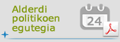 CAlderdi politikoek kontsultatzeko egutegia