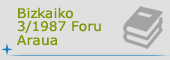Bizkaiko 3/1987 Foru Araua