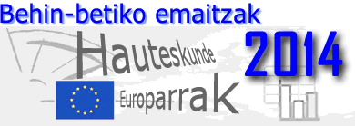 Europako Parlamentua 2014 - Behin-betiko emaitzak