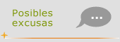 Posibles excusas